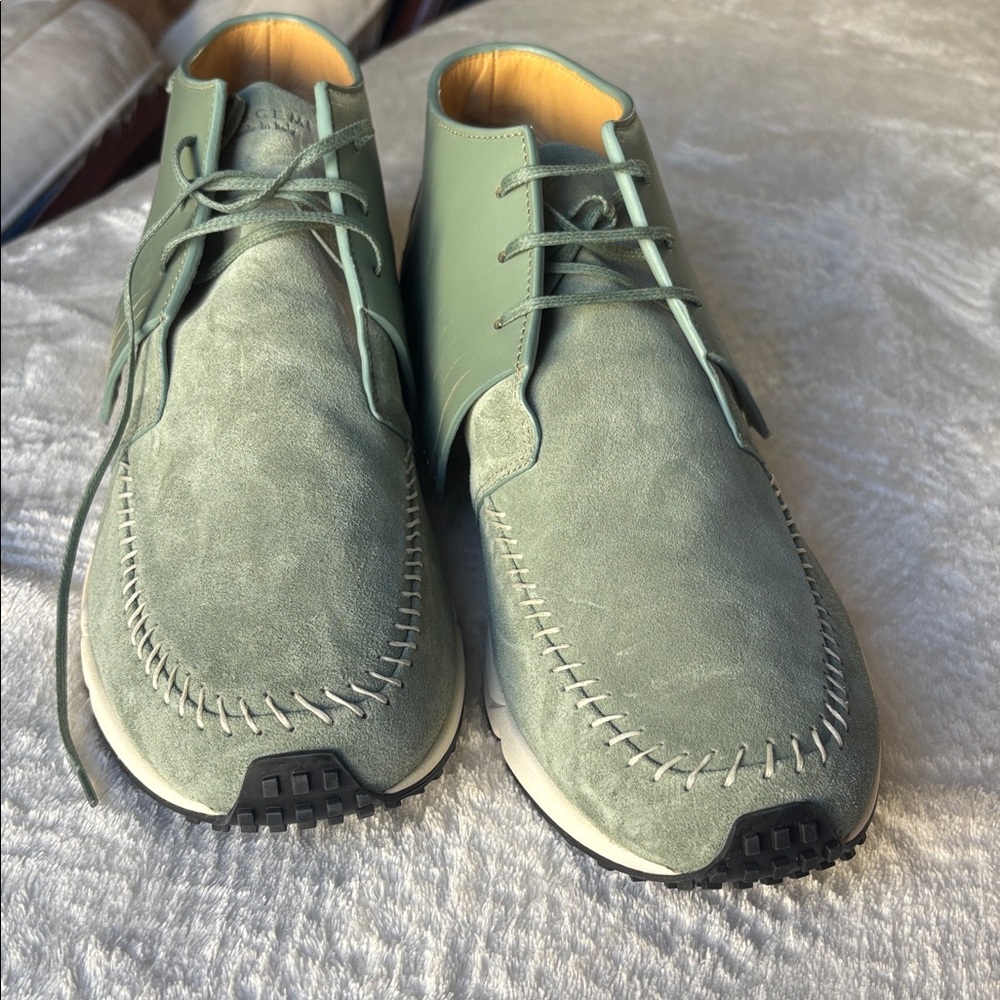 Buscemi Kids Mint Green Dress Shoes